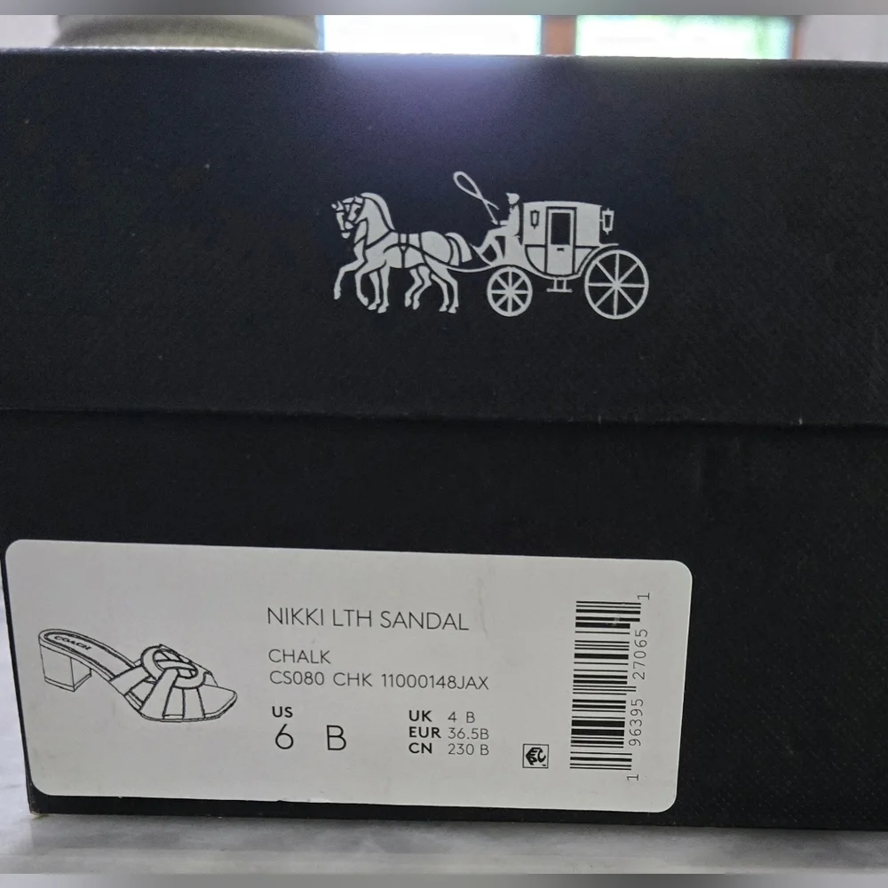 Coach Nikki Leather Sandal NWT - Picture 5 of 5